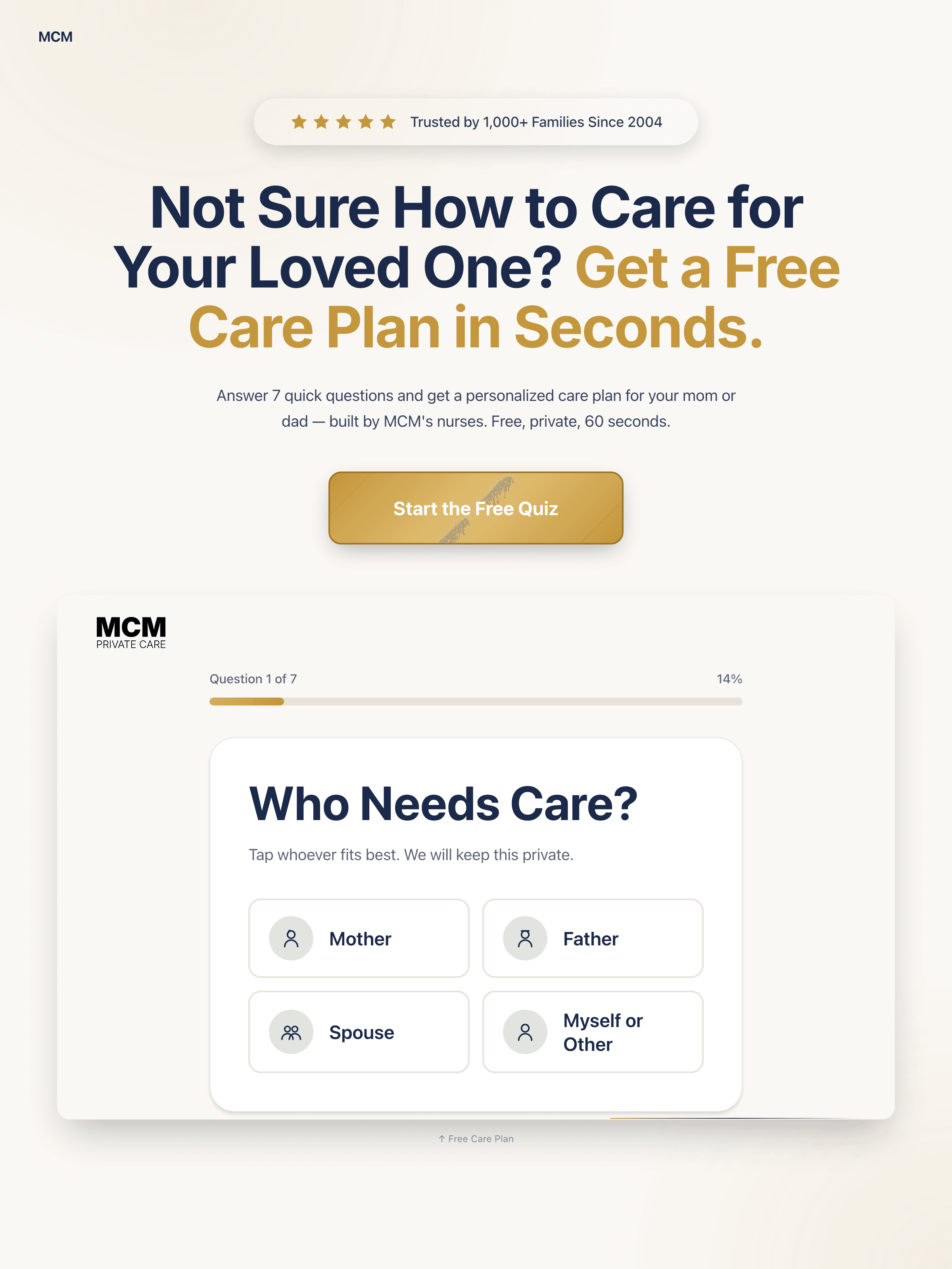 The 60-Second Care Quiz