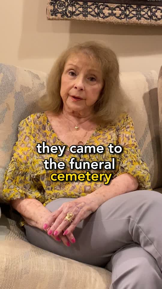 “When I lost my husband, they came to the funeral.”