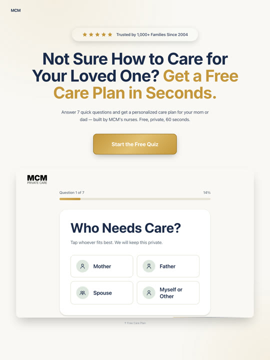 Lead Magnet Landing Page (master content format) example 1